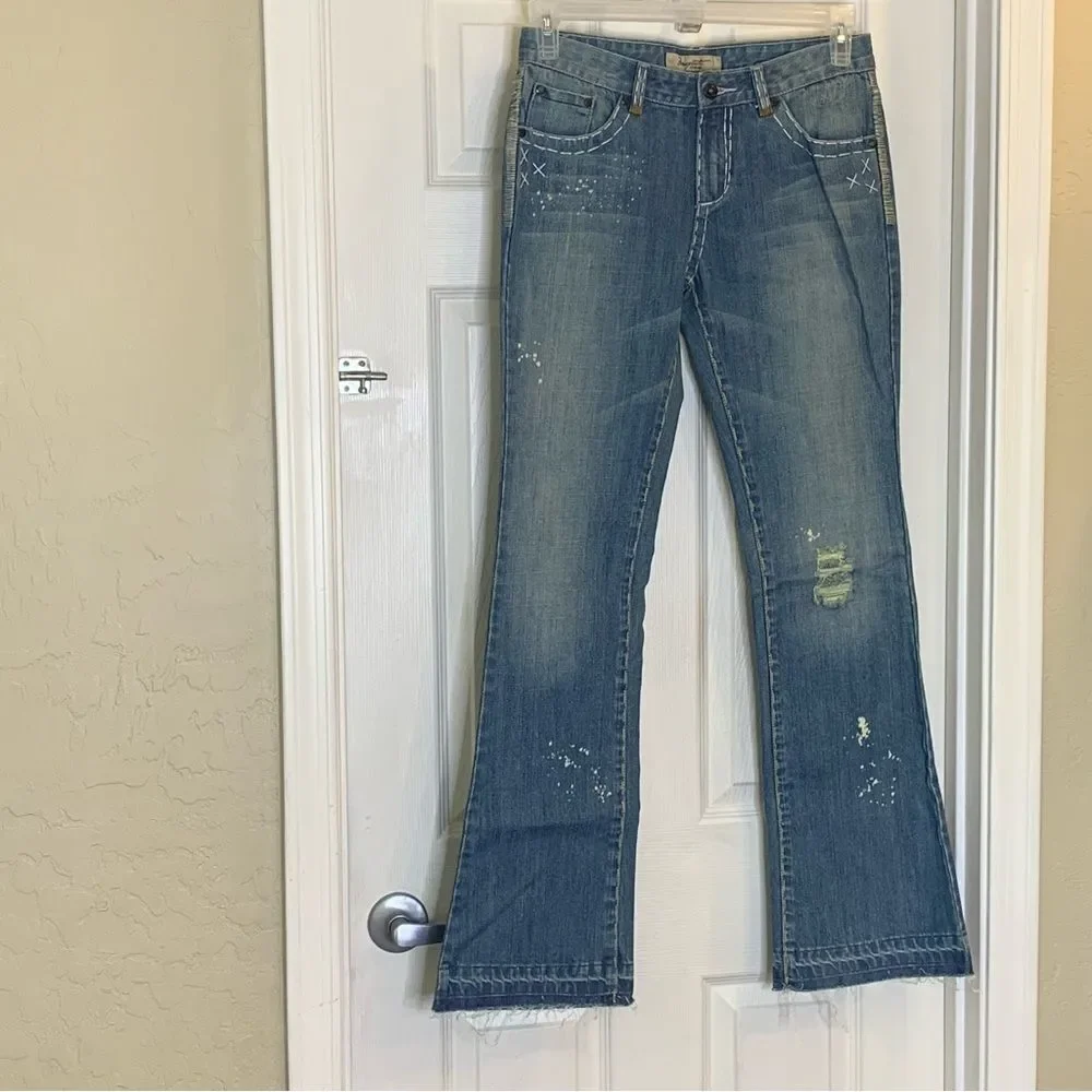 Mosquito Bootcut Distressed Jeans Size 10